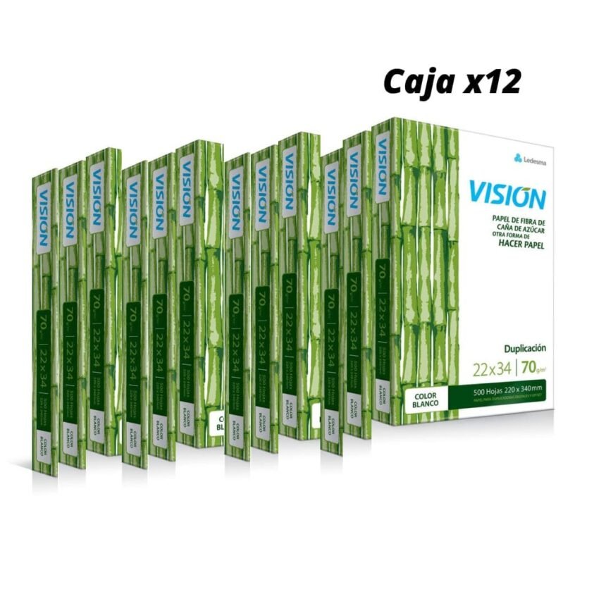 CAJA DE RESMAS 22x34 LEDESMA VISION 70G 500H C U 12 RESMAS Libreria