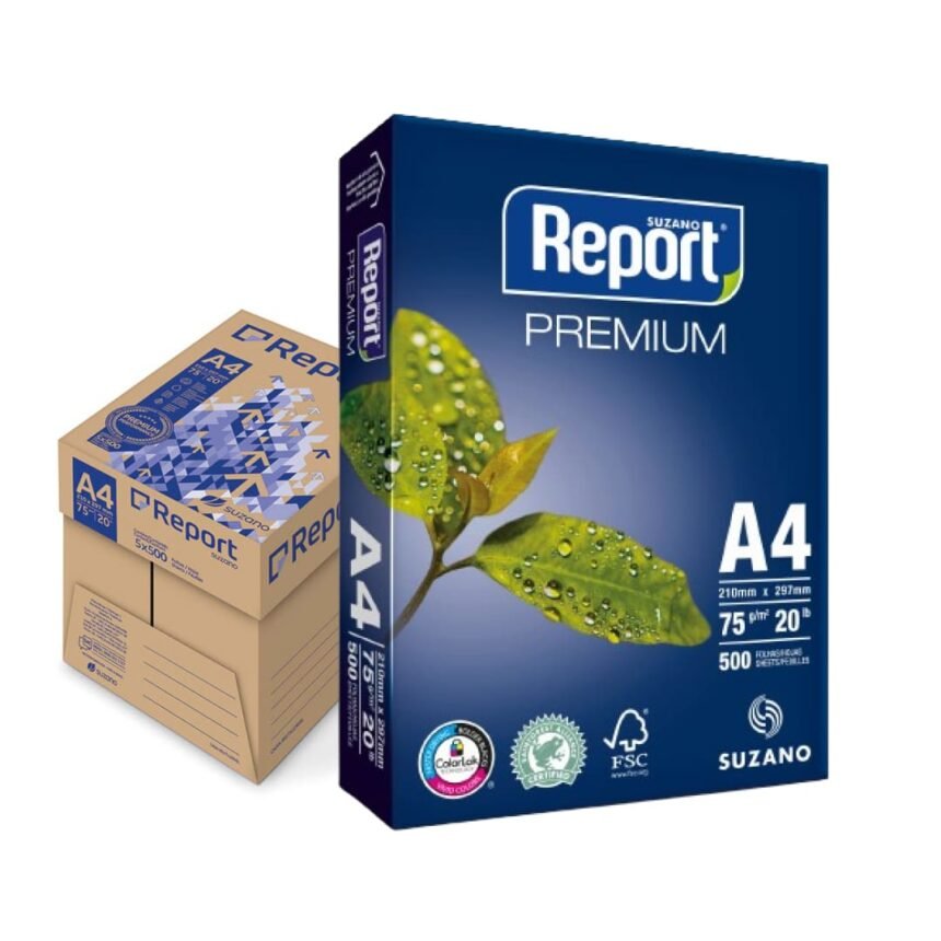 Caja De Resmas Report A4 75g 500h Cu 10 Resmas Alcalino Colorlock Libreria Jit Librería 7321