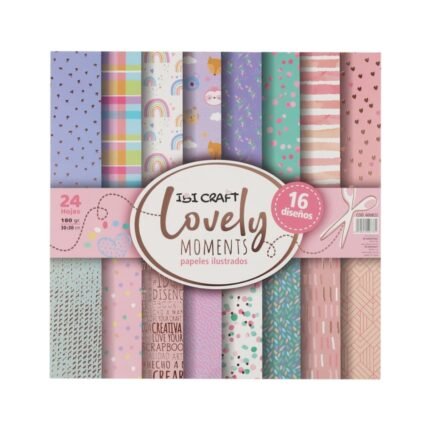 IBICRAFT PAPEL P/SCRAP 30*30cm 160g 24H - LOVELY