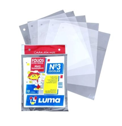 FOLIO N°3 ESCOLAR EXTRA CRISTAL LUMA PP MIC X10U