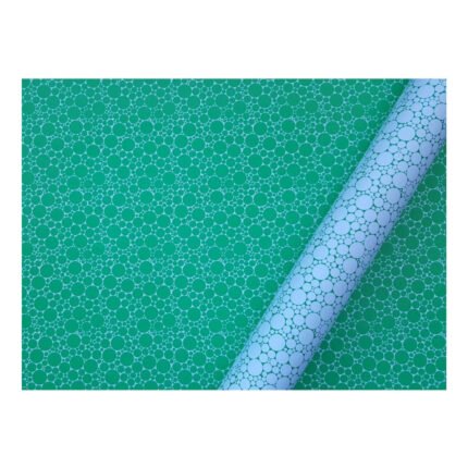 CARTULINA DECORATIVA ENTRETENIDA ALFA DOBLE FAZ 48X65 - VERDE CIRCULOS BURBUJAS