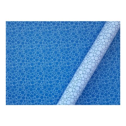 CARTULINA DECORATIVA ENTRETENIDA ALFA DOBLE FAZ 48X65 - AZUL CIRCULOS BURBUJAS