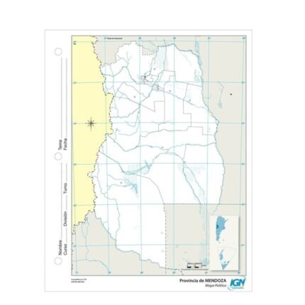 MAPA MENDOZA POLITICO N°3 XU