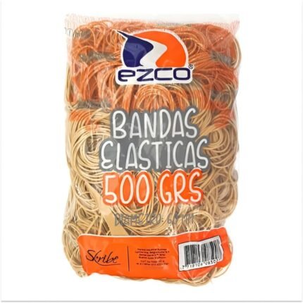 BANDAS ELASTICAS EZCO 500G LARGA (60MM DIAMETRO)