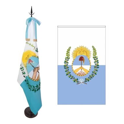 BANDERA DE CEREMONIA PROVINCIAL MENDOZA ESTAMPADA 3D JARDIN (SIN MOÑO)