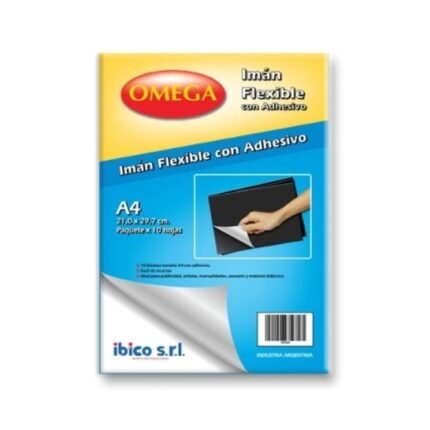 LAMINA DE IMAN A4 AUTOADHESIVA X 10 UDS IBICO